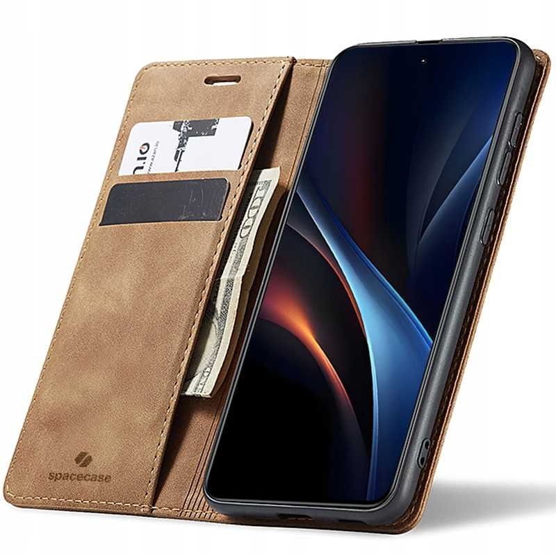 Spacecase Etui Wallet Galaxy S25 Ultra light brown