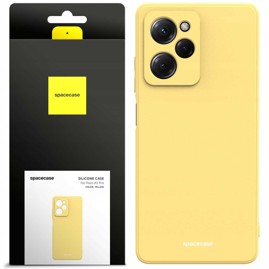 Spacecase Etui Silicone Case Poco X5 Pro 5G yellow