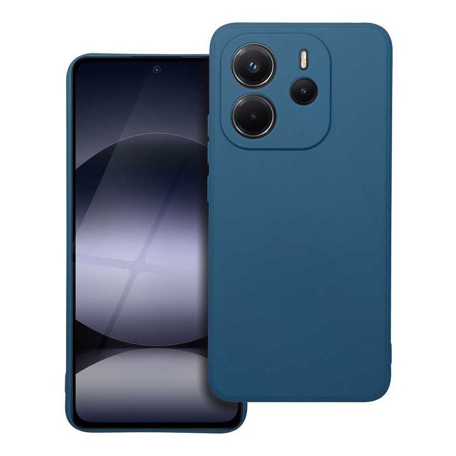 Futerał MATT do XIAOMI Redmi Note 14 4G (GLOBAL - 164,84mm x 78,15mm x 8,16mm) niebieski