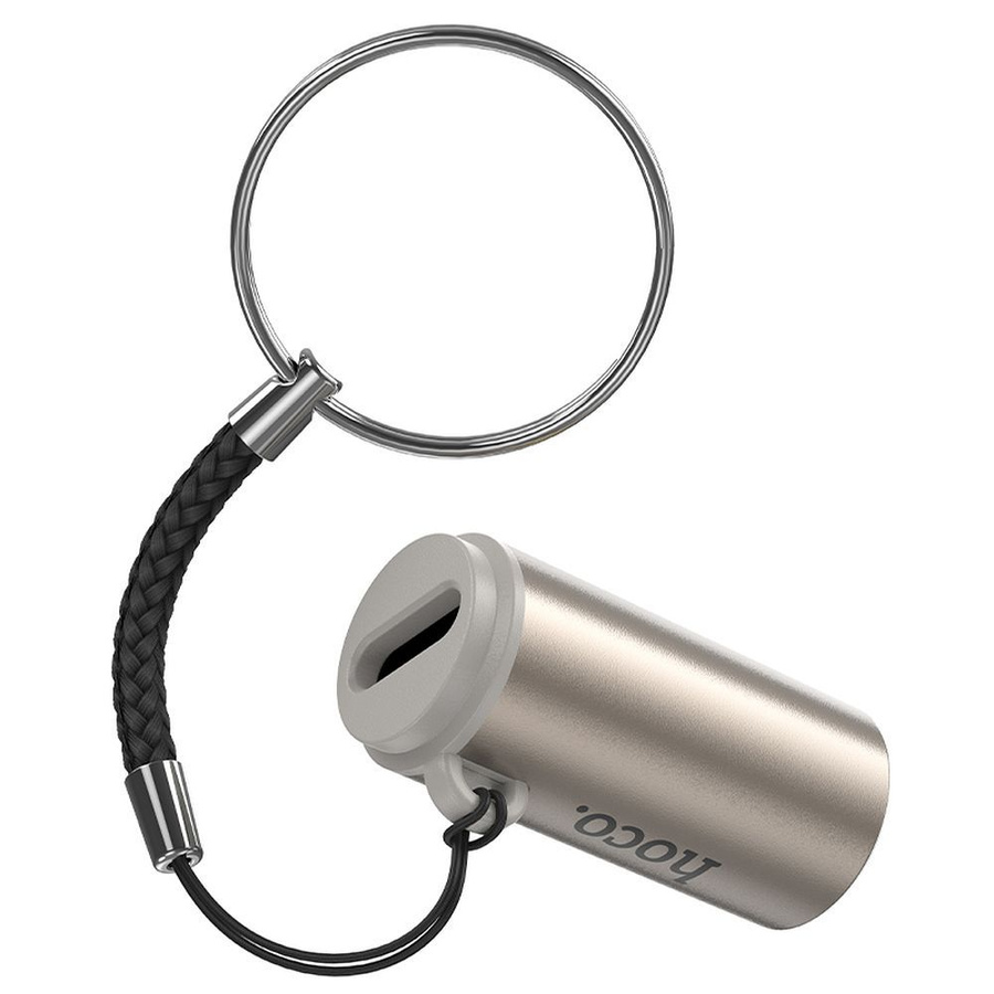 Adapter USB C do zapalniczka samochodowa Hoco UA38 złoty
