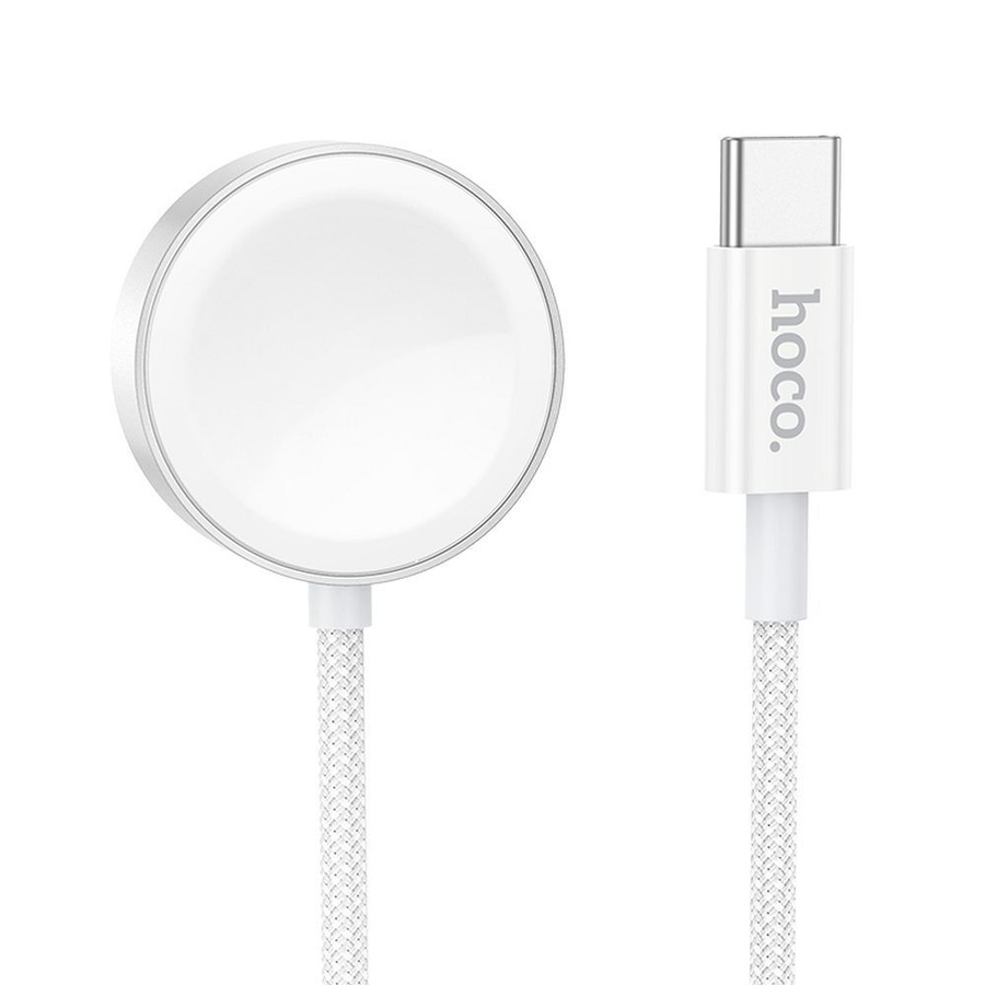Ładowarka indukcyjna Hoco 2,5W USB C kompatyblina z Apple Watch i Samsung Watch CW59 biała