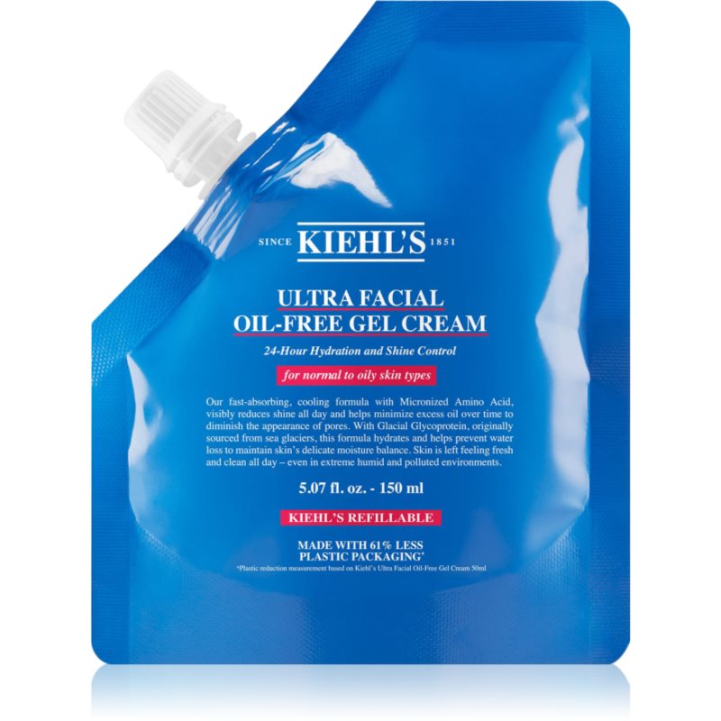 Kiehl's Ultra Facial Oil-Free Gel Cream kuracja nawilżająca dla skóry normalnej i tłustej náhradní náplň 150 ml