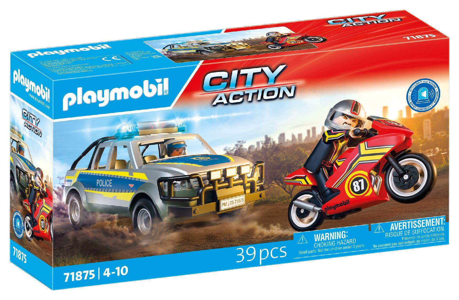Playmobil Action Heroes Pościg policyjnym pick-upem 71875 - klocki