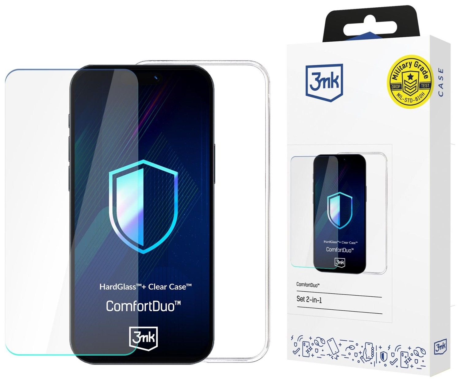3mk ComfortDuo Clear do Apple iPhone 17 Air