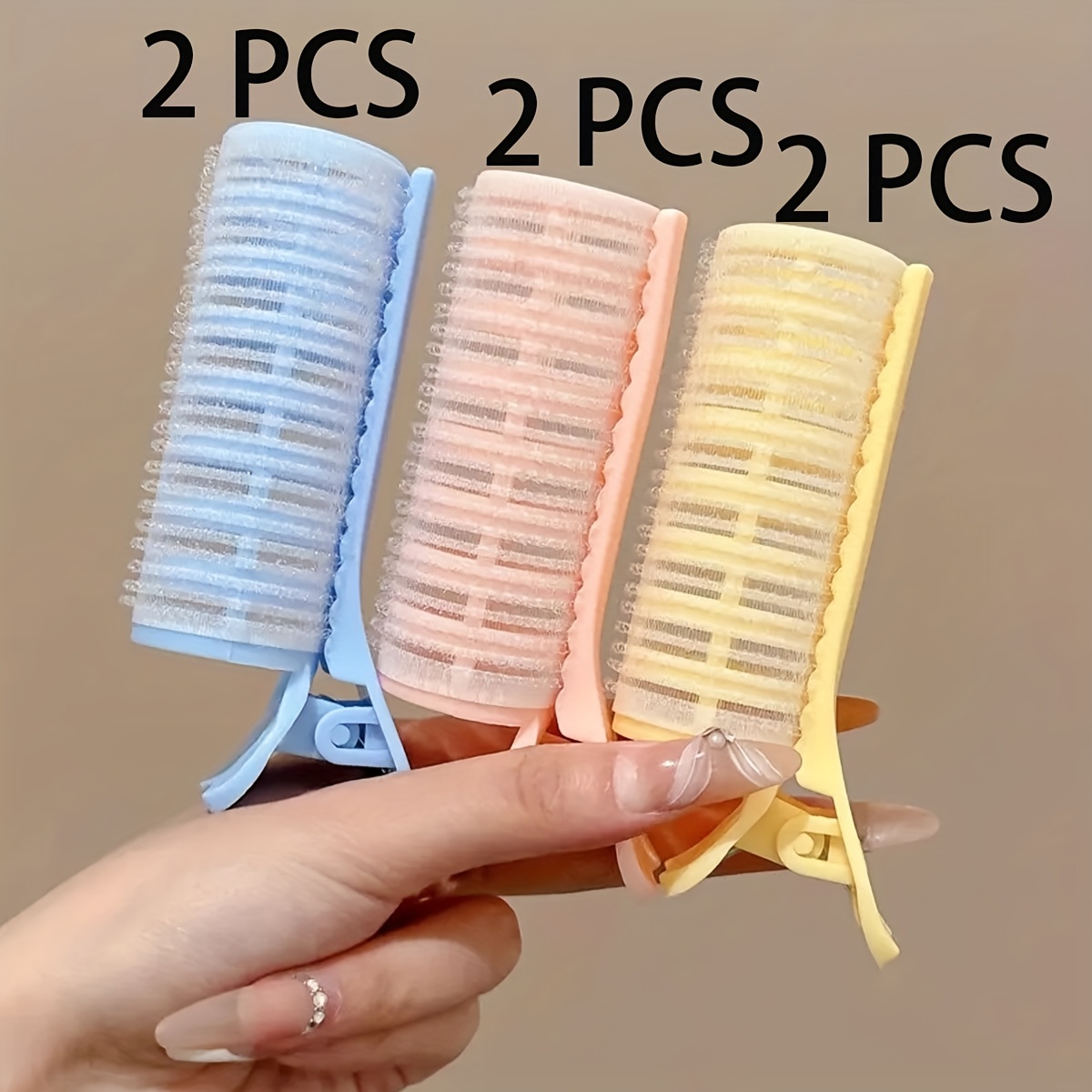 TEMU 6 szt. Profesjonalny Zestaw Loków do Kręcenia Włosów Bez Użycia Ciepła - Bezgrzewcze Lokówki do Włosów z Samoprzylepnymi Klipsami, Narzędzia do