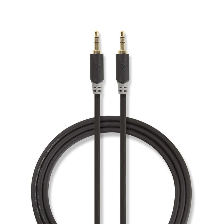 Nedis CABW22000AT05 kabel audio 3.5mm Antracyt
