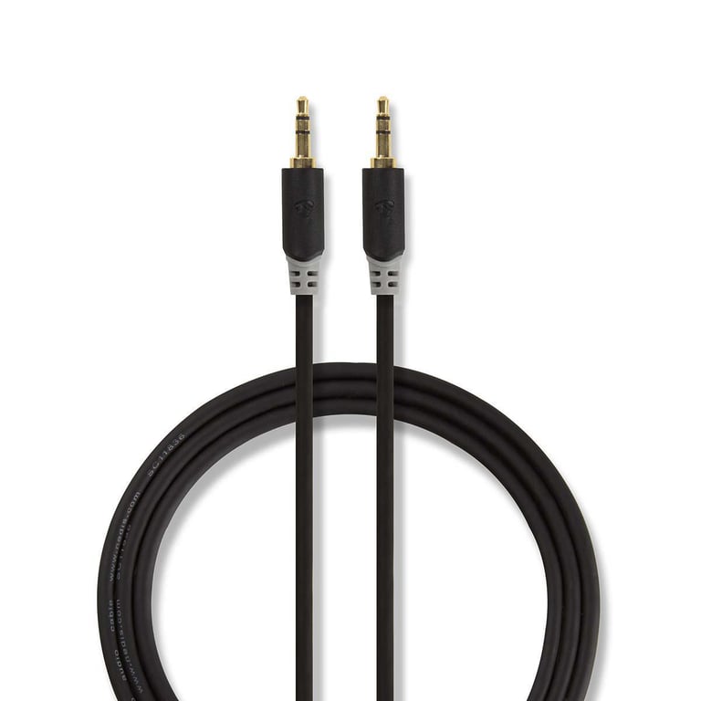 Nedis CABW22000AT100 kabel audio 3.5mm Antracyt