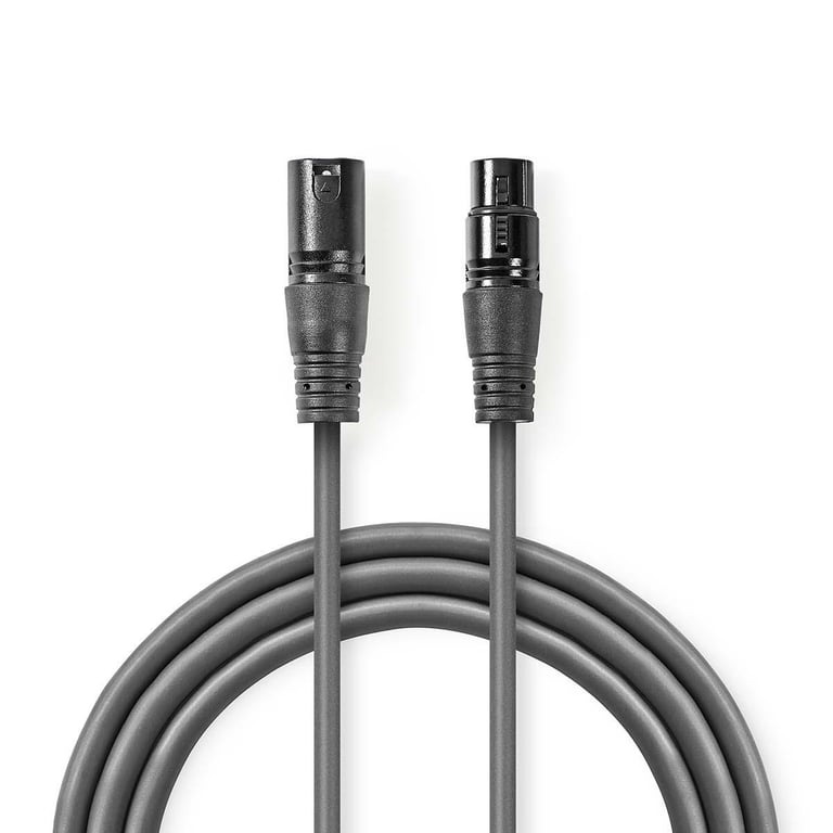 Nedis COTH15012GY10 kabel audio XLR (3-pin) Szary
