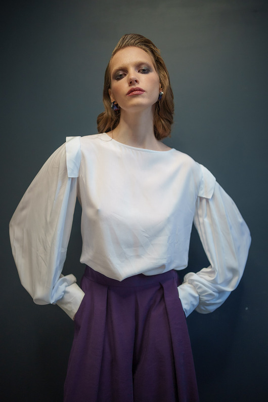 Bluzka Swanson biała