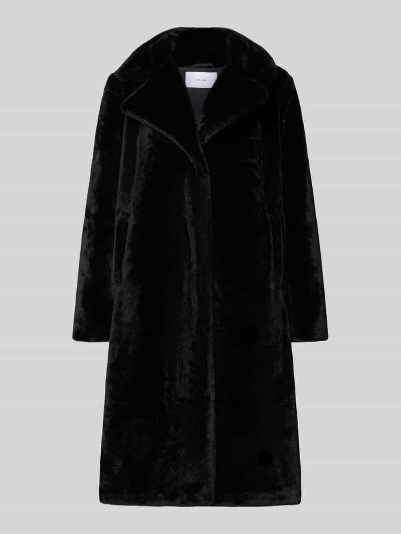 Płaszcz o kroju regular fit ze sztucznego futra model ‘Emmela’