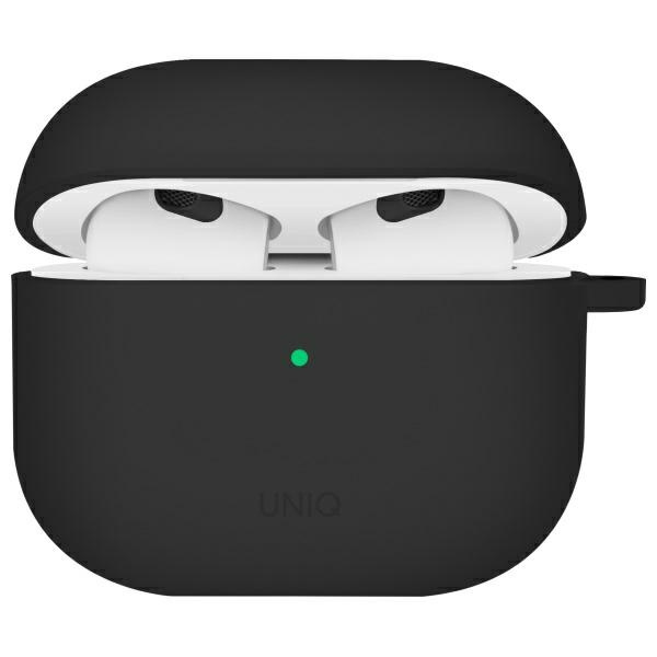 UNIQ Nexo AirPods 4 + Ear Hooks Silicone czarny/black