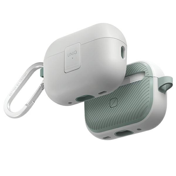 UNIQ Clyde Lock Case AirPods Pro 2(2022/2023) biało-miętowy/dove white-soft mint