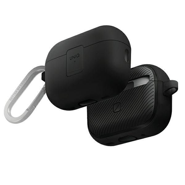 UNIQ Clyde Lock Case AirPods Pro 2(2022/2023) czarno-ciemnoszary/charcoal-dark grey