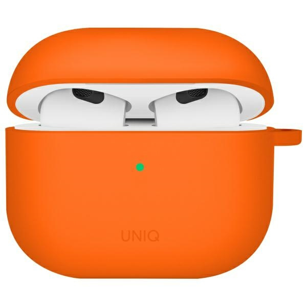 UNIQ Nexo AirPods 4 + Ear Hooks Silicone pomarańczowy/volt orange
