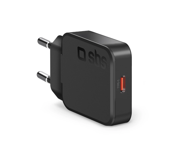 SBS Slim Wall Charger GAN PD 20W USB-C Czarny