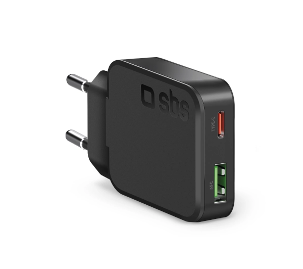 SBS Slim Wall Czarger GAN PD 45W Czarny