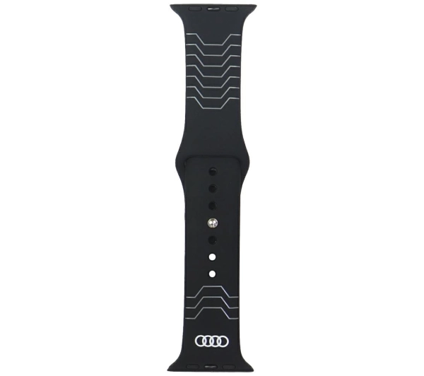 AUDI Geometric Pattern Silicone Watch Strap do Apple Watch Czarny