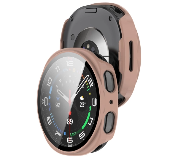 Bizon ze szkłem do Samsung Galaxy Watch 8 Classic 46 mm różowy