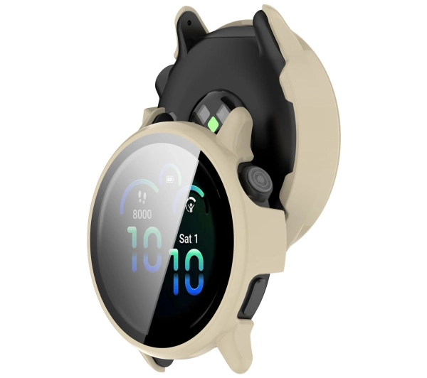 Bizon ze szkłem do Garmin Vivoactive 6 beżowy