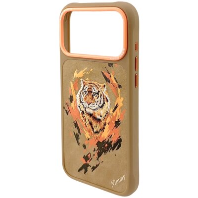 Etui Nimmy Tygrys MagSafe do iPhone 17 Pro jasnobrązowy