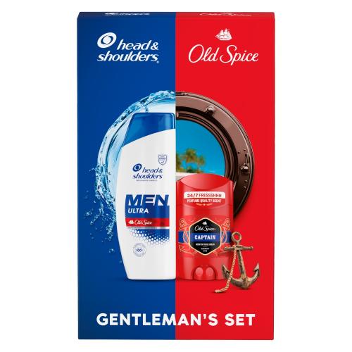 Zestaw Head&Shoulders Men Ultra with Old Spice Szampon do włosów dla mężczyzn, 330 ml + Old Spice Captain Dezodorant w sztyfcie dla mężczyzn, 50 ml