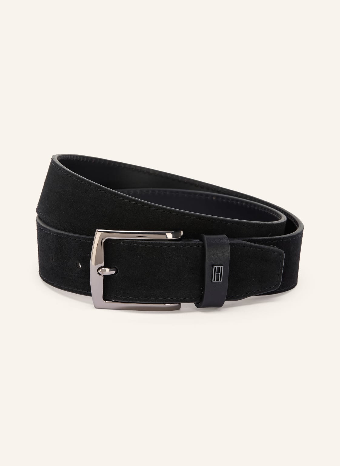 Tommy Hilfiger Skórzany Pasek schwarz