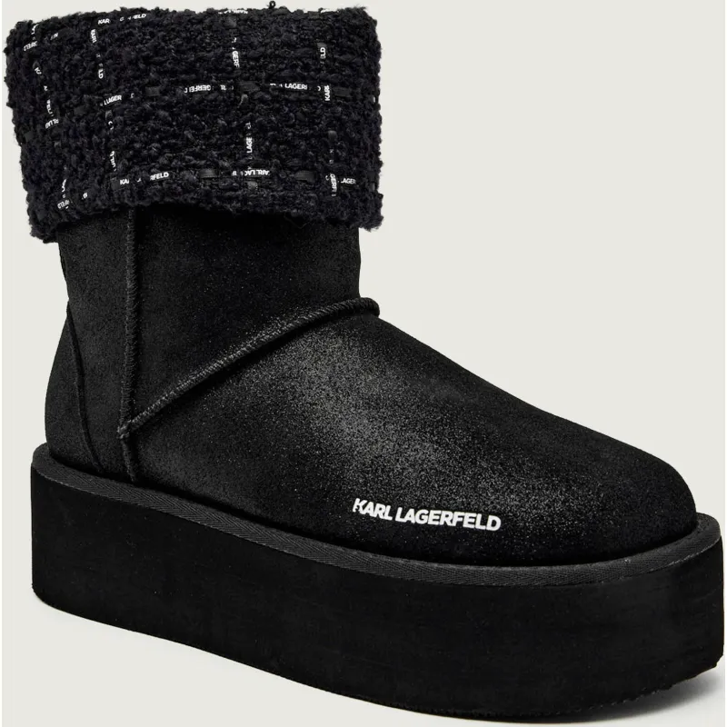 Karl Lagerfeld Śniegowce THERMO | zamsz