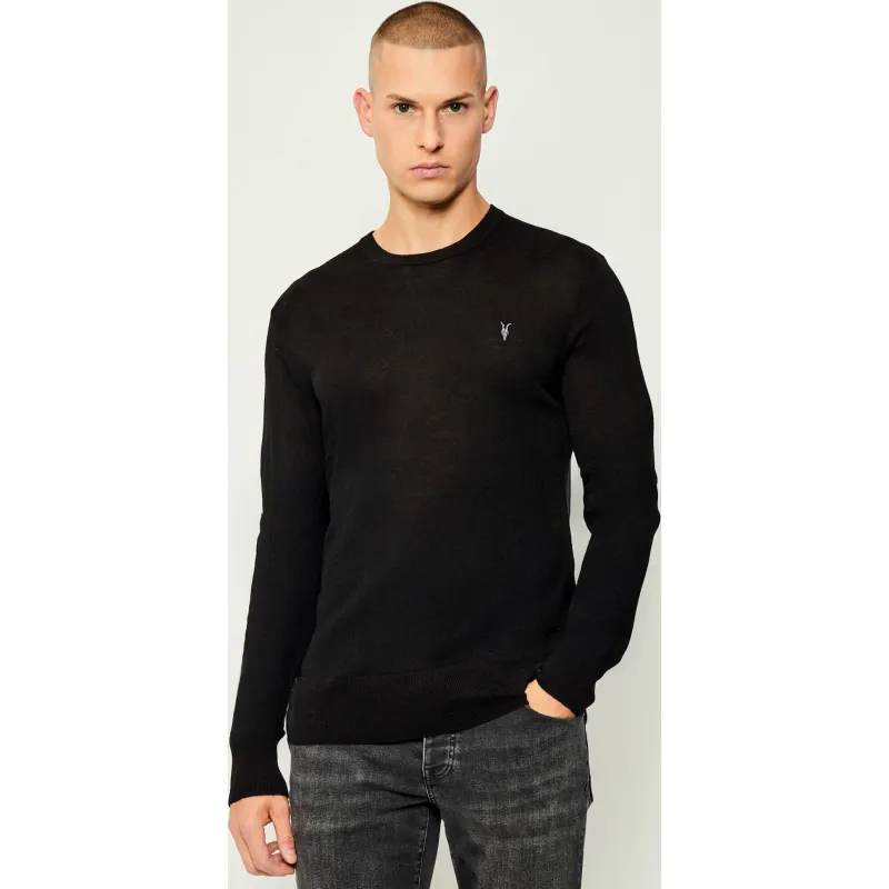 AllSaints Wełniany sweter MODE | Slim Fit