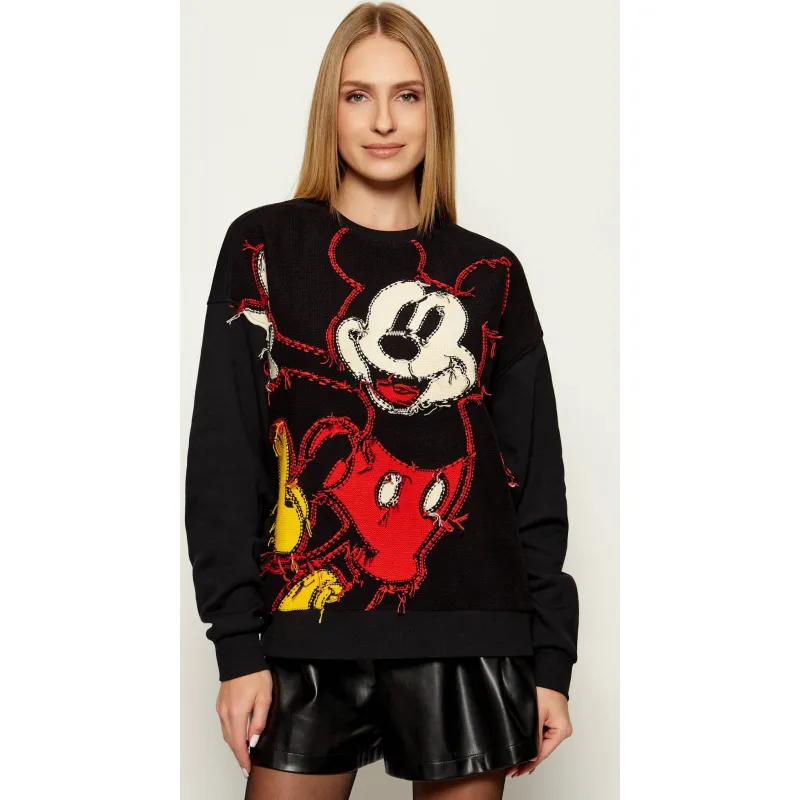 Desigual Sweter HELLO MICKEY | Desigual x Disney | Relaxed fit