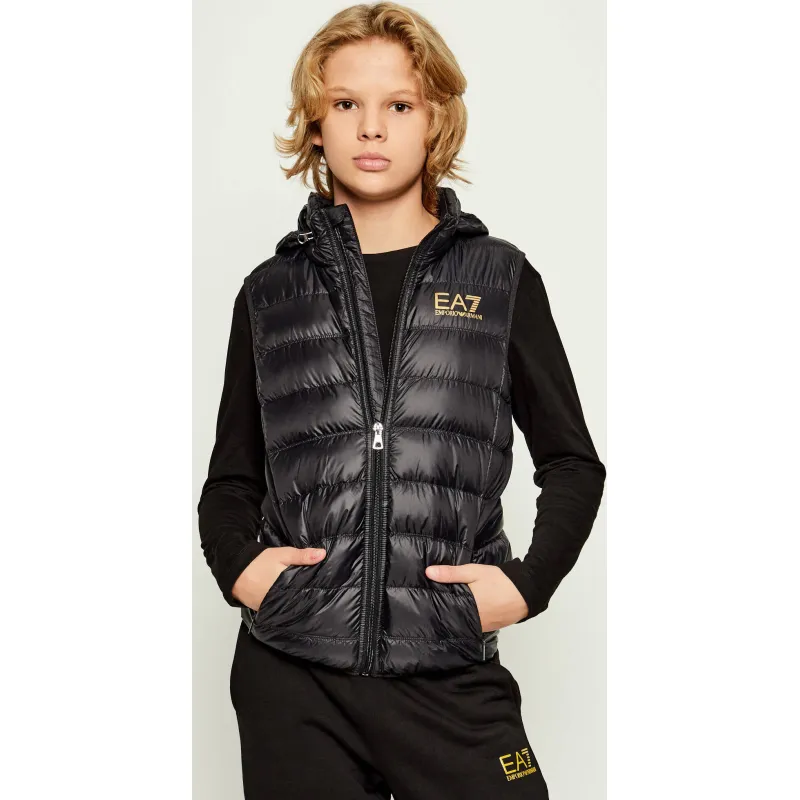 EA7 Puchowy bezrękawnik | Regular Fit