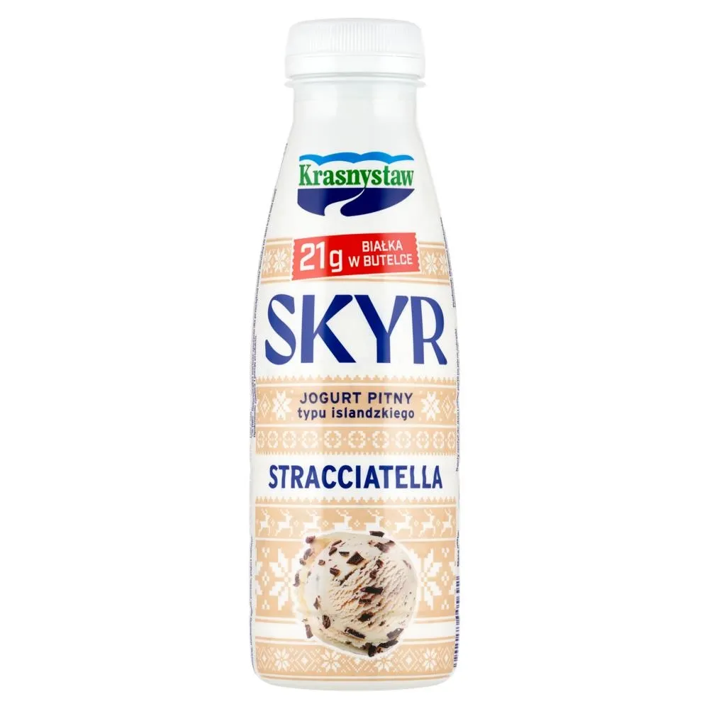 Krasnystaw Skyr jogurt pitny typu islandzkiego stracciatella 330 g