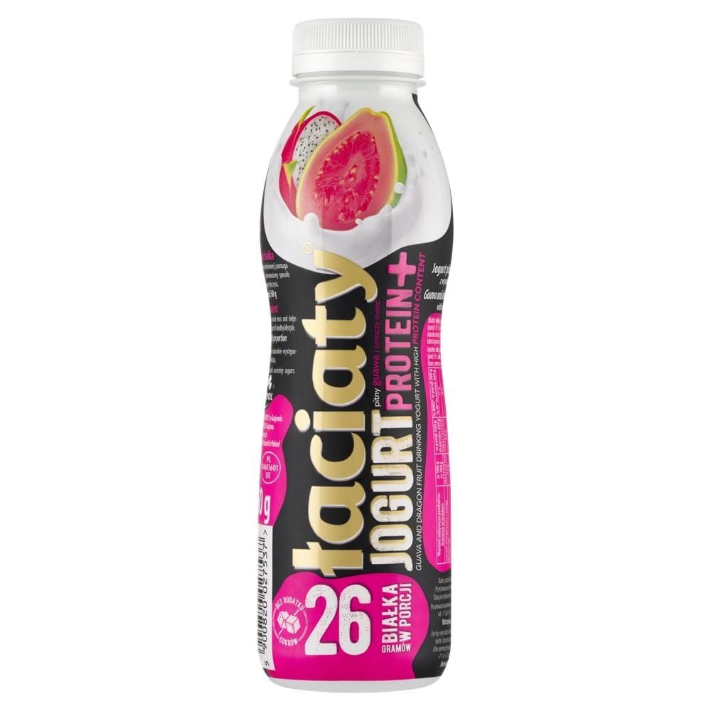 Łaciaty Protein+ Jogurt pitny guawa i smoczy owoc 360 g