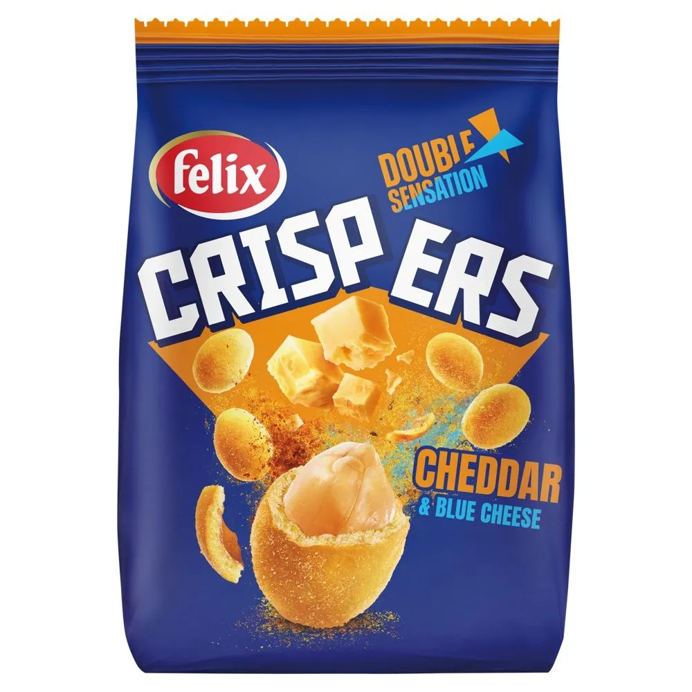 Felix Crispers Orzeszki ziemne smażone w skorupce o smaku serowym 125 g