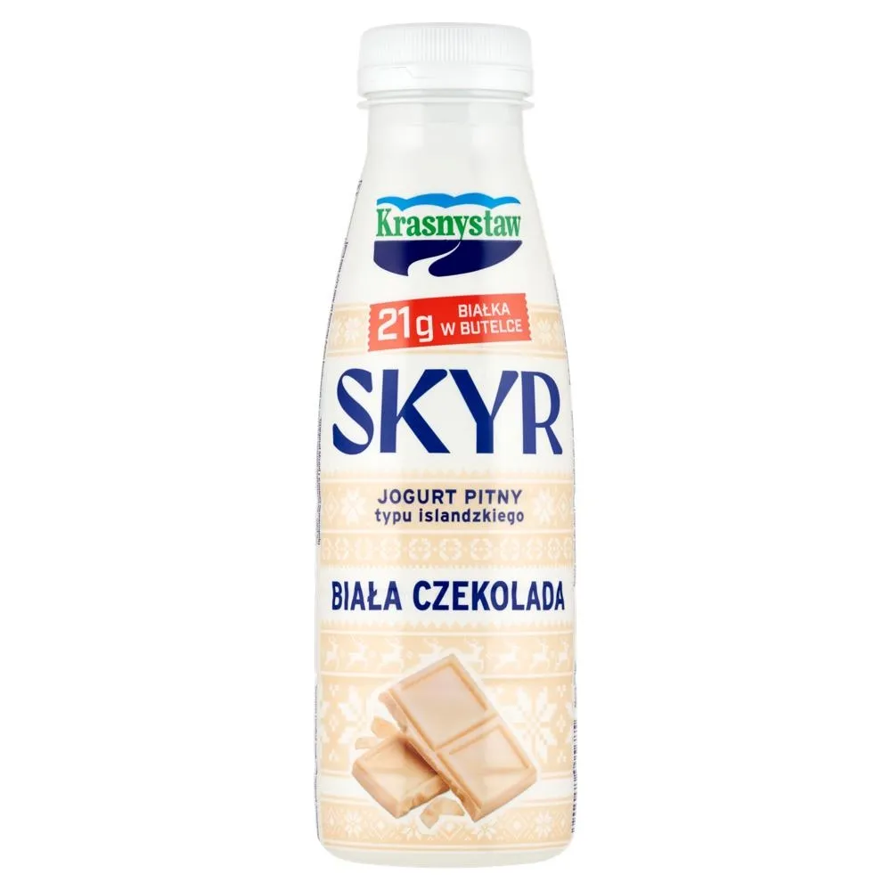 Krasnystaw Skyr jogurt pitny typu islandzkiego biała czekolada 330 g