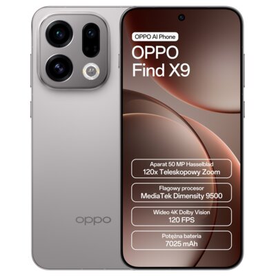 Oppo Find X9 5G 12/512GB Tytanowy