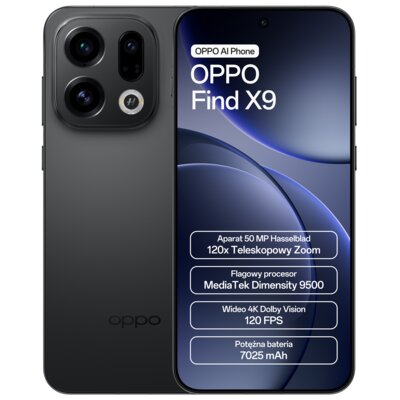 Oppo Find X9 5G 12/512GB Czarny