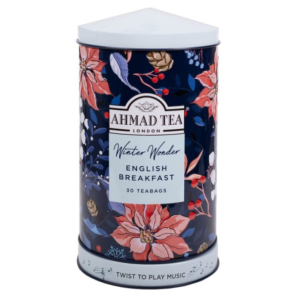Ahmad Tea Winter Wonder Music Caddy English Breakfast 30tbx2g koperta alu*12