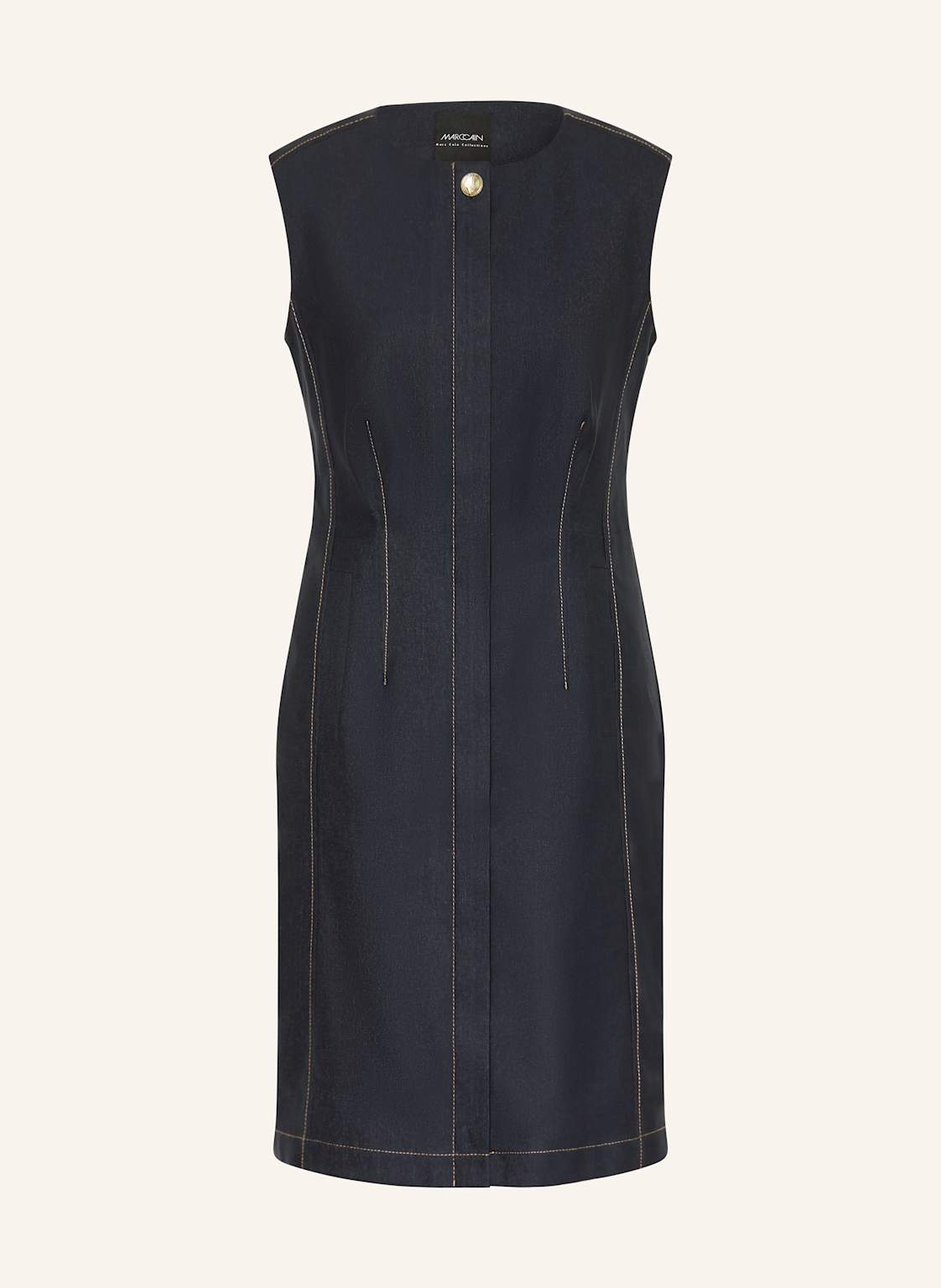 Marc Cain Sukienka Etui W Stylu Jeansowym blau
