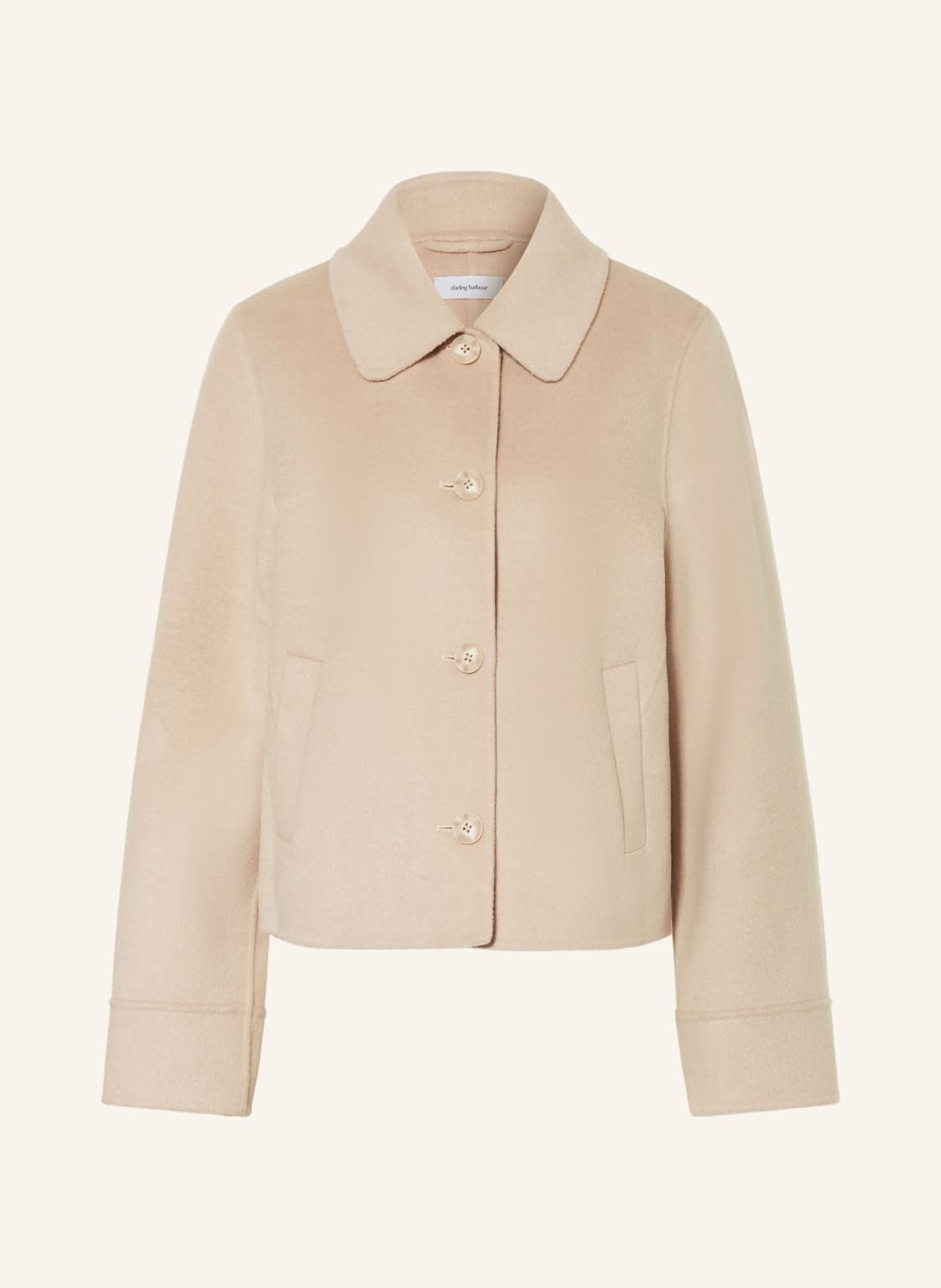 Darling Harbour Żakiet Pudełkowy beige