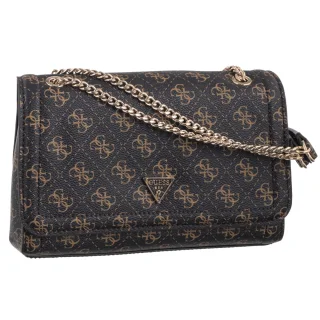 Torebka Noelle II Cnvrtble XBody Flap HWQG96 72210 Brown Logo (GU831-a) Guess