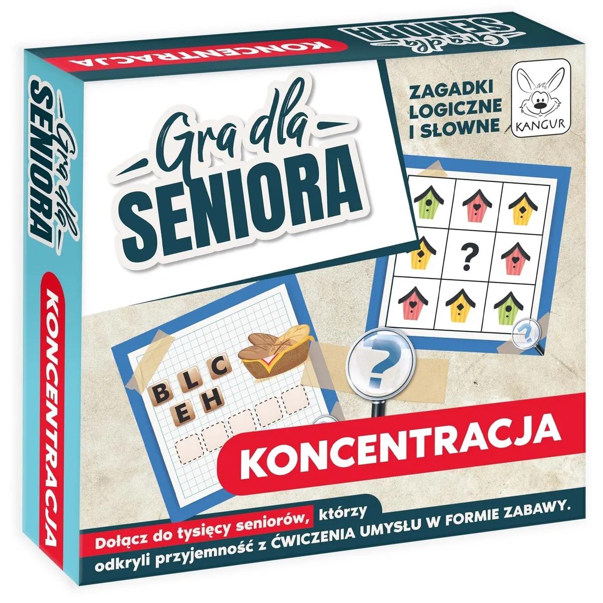 Gra dla Seniora. Koncentracja Kangur - gra