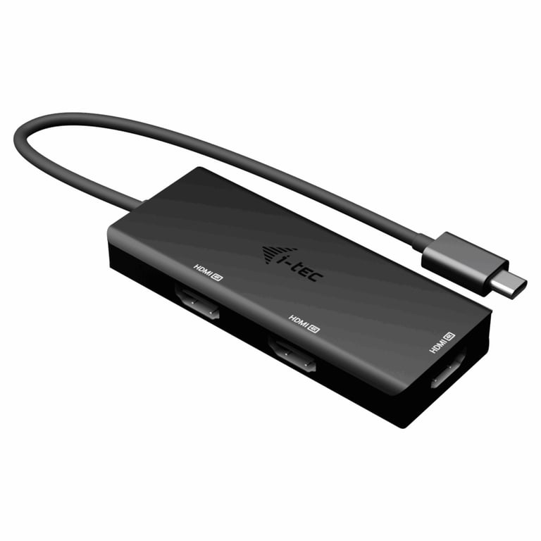 i-tec C31TRIPLE4KHDMIPD adapter kablowy 0,2 m USB Type-C 3 x HDMI Czarny