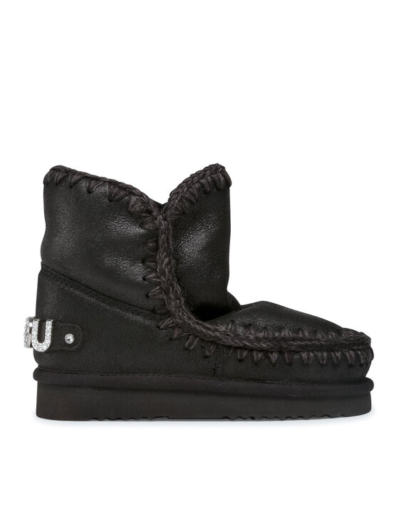 Mou Śniegowce Eskimo 18 With Rhinestones Logo Czarny