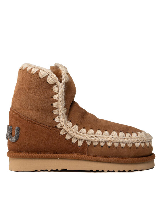 Mou Śniegowce Eskimo 18 Glitter Logo MU.FW101050A Brązowy