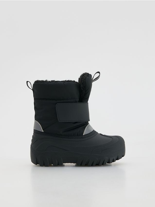 Reserved - Śniegowce na rzepy - czarny