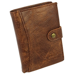 Portfel Męski WILD E-skóra Duży Pionowy Z Zapięciem WI1141-1 12,5 x 9,5 x 2 [cm]