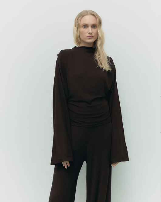 Longsleeve Serenity super soft chclate