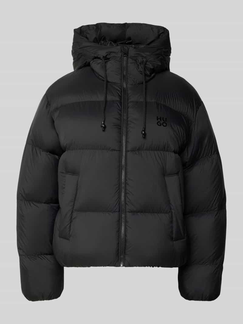 Kurtka puchowa o kroju regular fit z kapturem model ‘FRANCESCA-1’