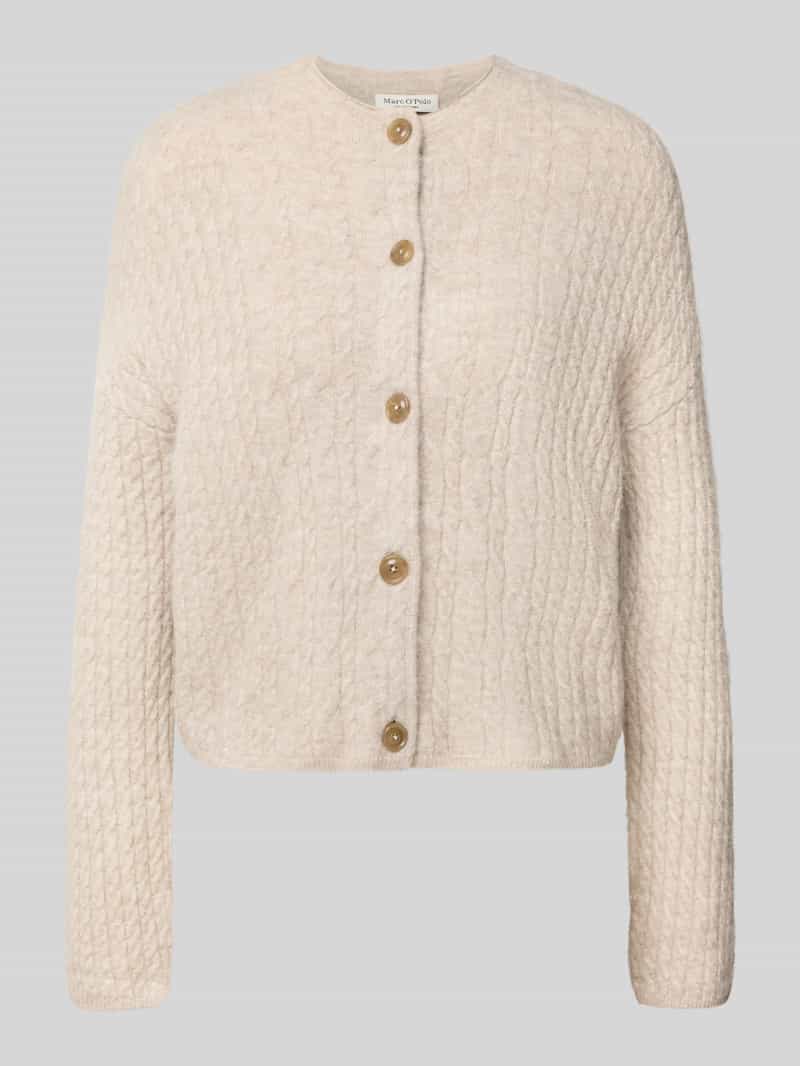 Kurtka z dzianiny o kroju regular fit z dodatkiem żywej wełny