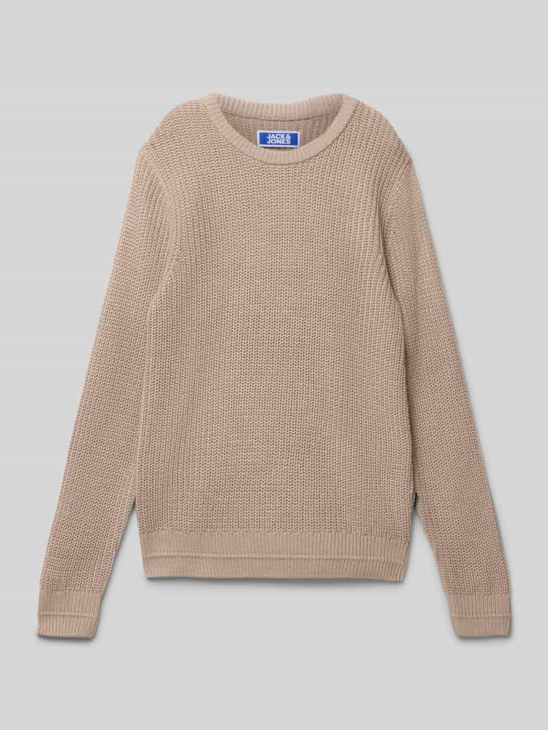 Sweter o kroju relaxed fit z efektem dzianiny model ‘Kaito’